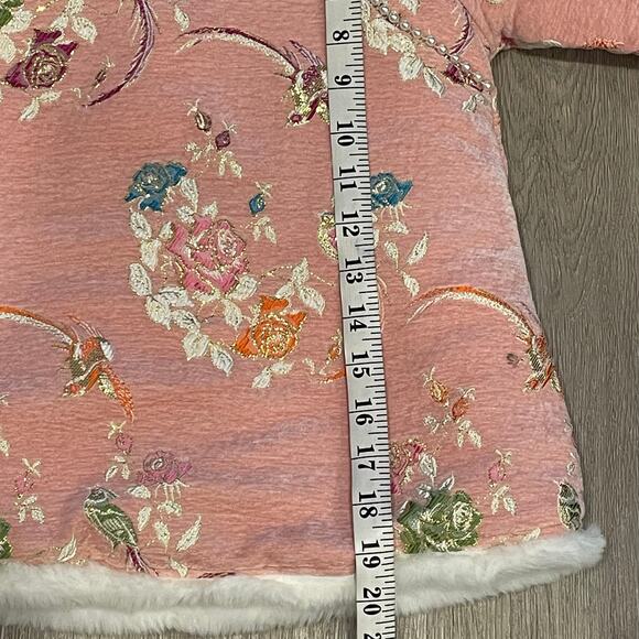 Baby Girls Chinese Dress Coat L Costume New Year Festive Traditional Outerwear - Picture 6 of 10